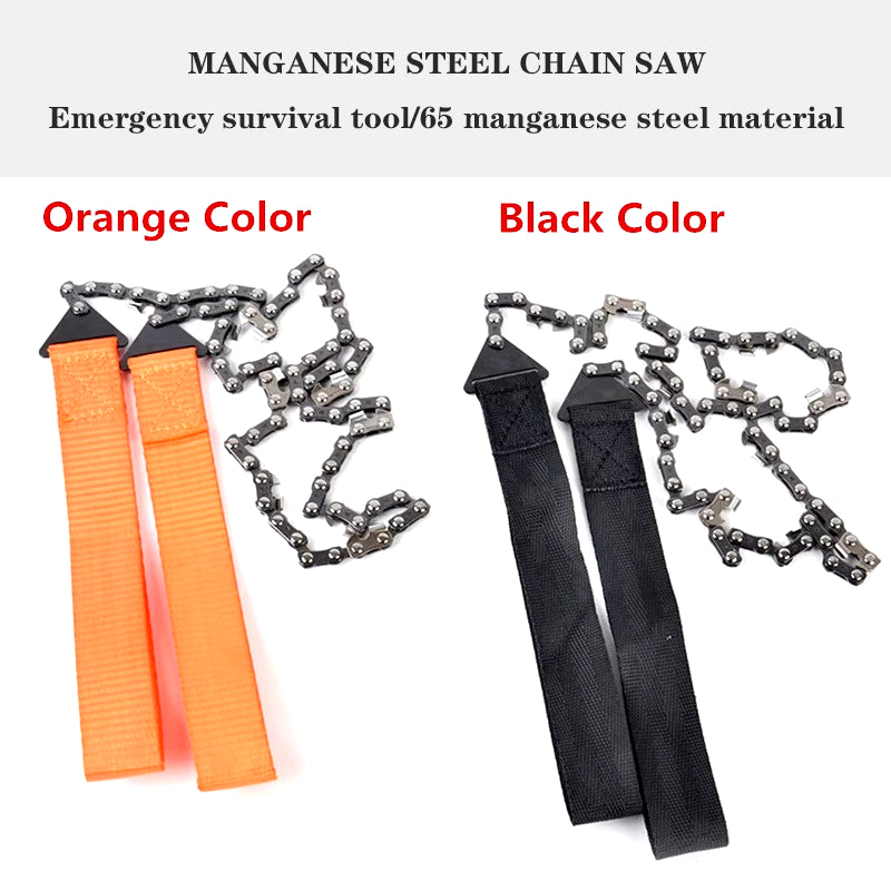 Portable Survival Chain Saw Chainsaws Emergency Camping Hiking Tool Pocket Hand Tool Pouch Outdoor Pocket Chain Saw