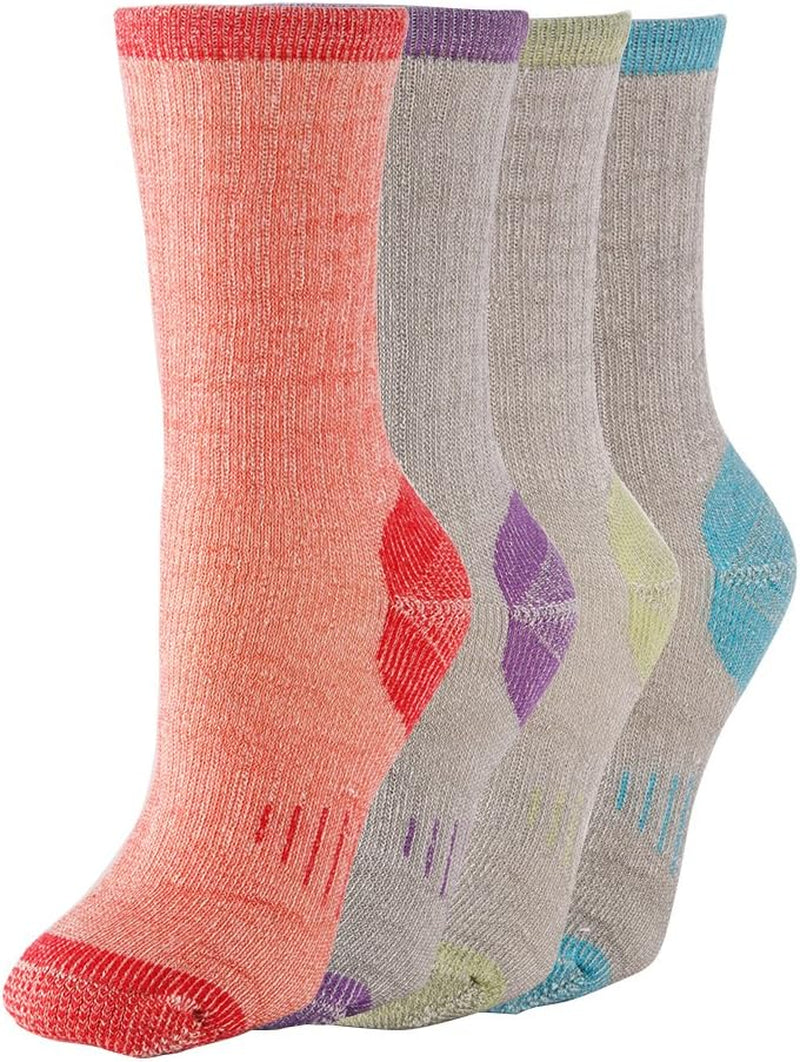 70% Merino Wool Women Crew Socks - Hiking Outdoor Athletic Thermal Thickening Cushion …