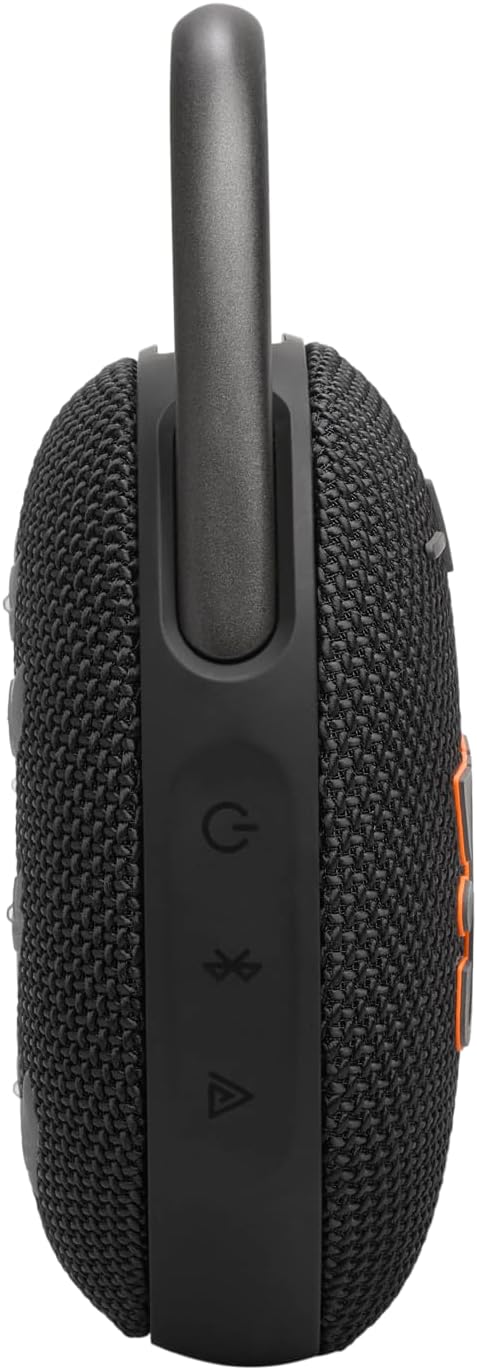 Clip 5 - Ultra-Portable, Waterproof & Dustproof Bluetooth Speaker, Big Pro Sound with Punchy Bass, Integrated Carabiner, up to 12 Hours of Play, Made in Part with Recycled Materials (Black)