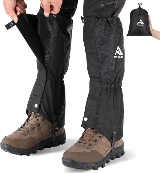 Gaiters for Hiking – Waterproof and Breathable Leg Gaiters for Women and Men Boots, Adjustable Lightweight Shoes Gaiters for Hunting, Hiking, Mountaineering, Snow Gaiters for Hiking Boots