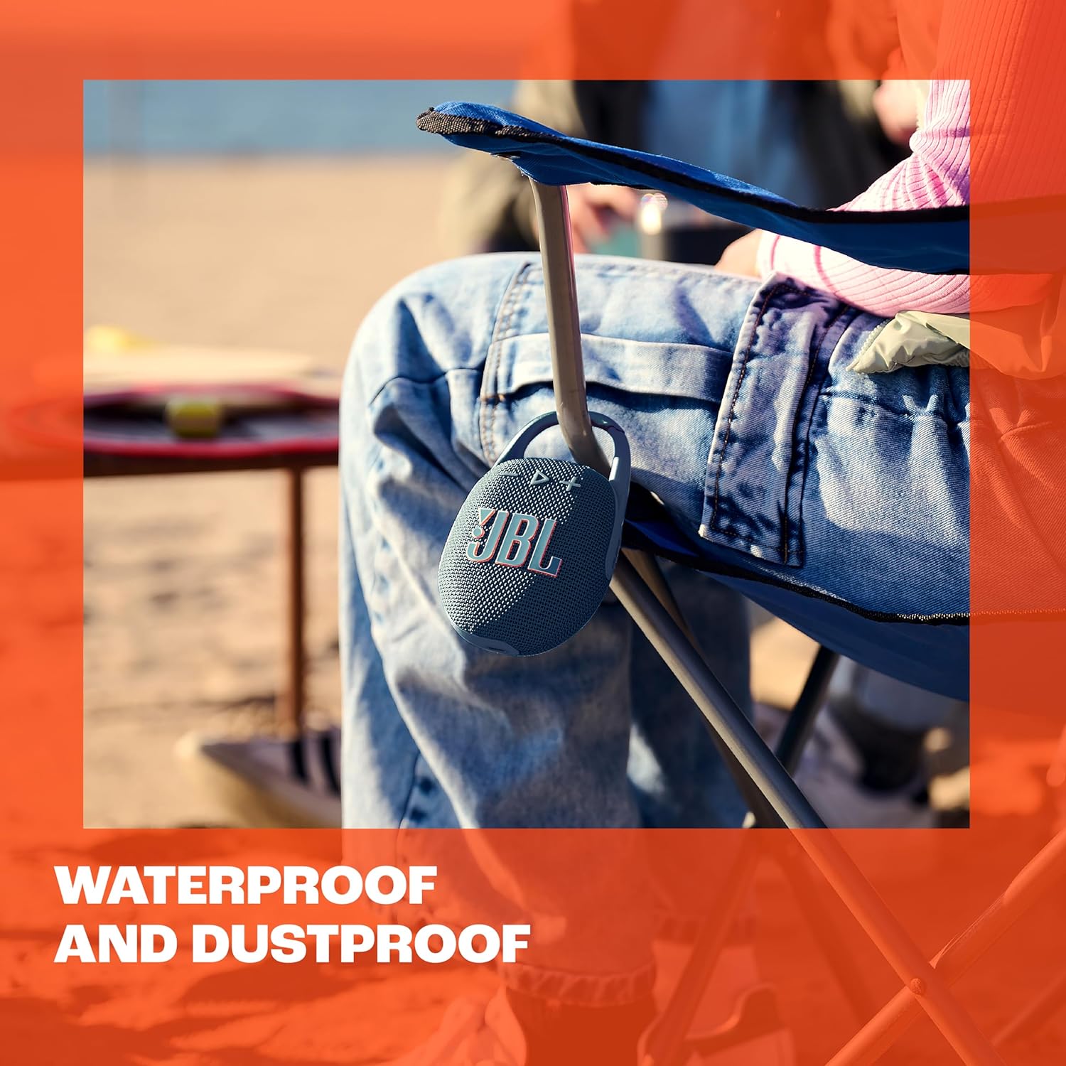 Clip 5 - Ultra-Portable, Waterproof & Dustproof Bluetooth Speaker, Big Pro Sound with Punchy Bass, Integrated Carabiner, up to 12 Hours of Play, Made in Part with Recycled Materials (Black)