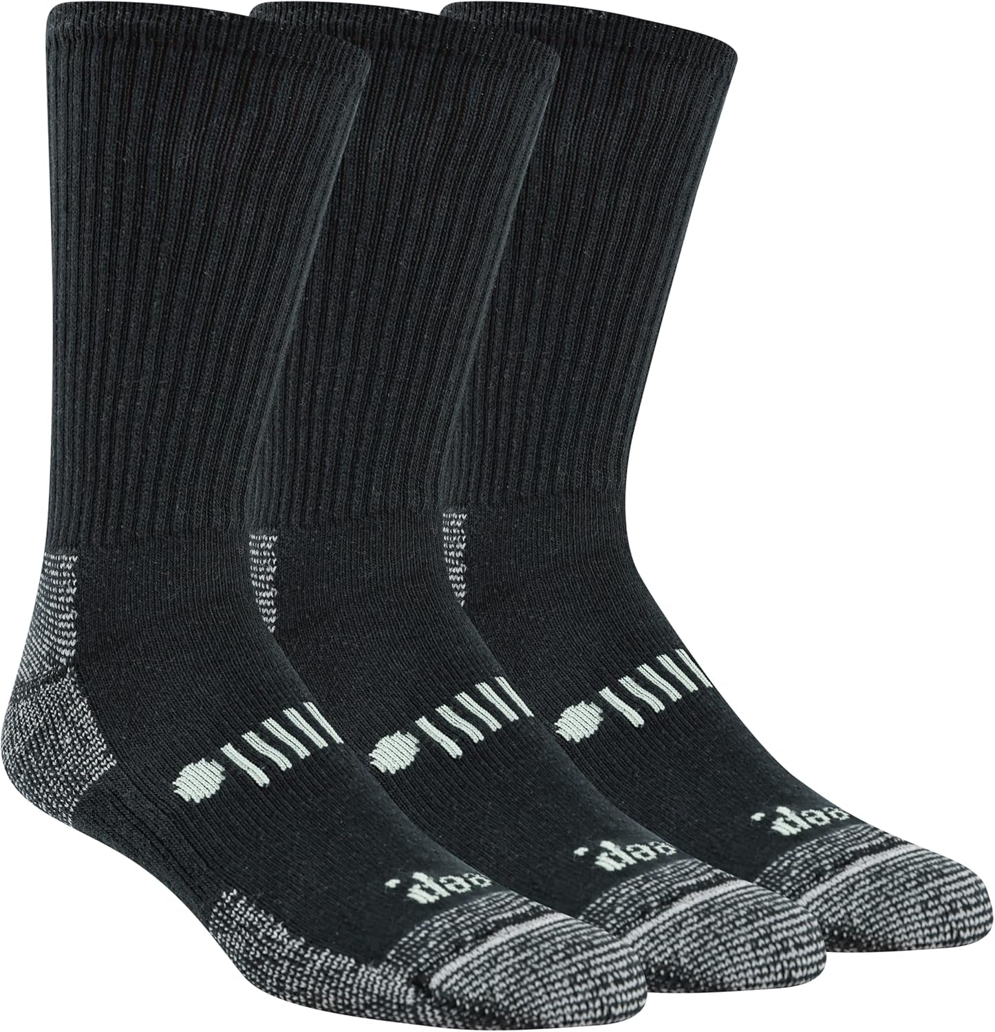 Men'S Classic Cotton Socks - 3 Pair Pack - Moisture Wicking and Cushioned Comfort